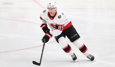 Senators' Jake Sanderson exits Game 3 vs. Hurricanes with injury