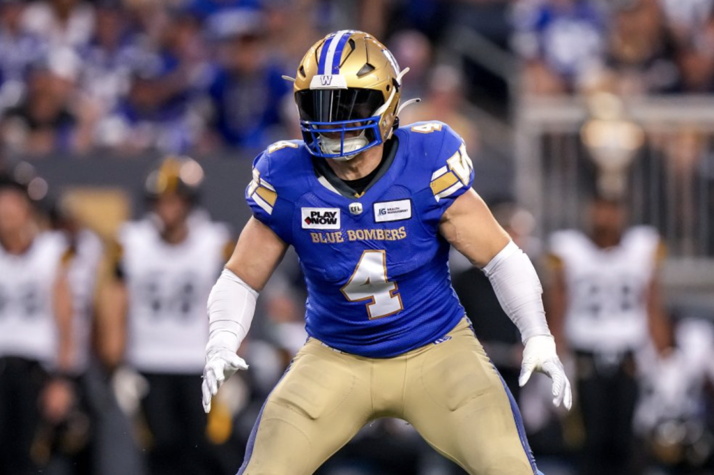 Three-time CFL award-winner Adam Bighill retires as Winnipeg Blue Bomber
