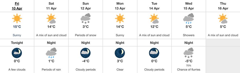 calgary cold weather