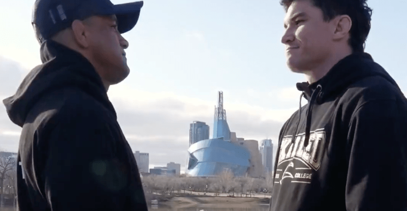 Gilbert Burns vs. Mike Malott in least enthusiastic staredown ever