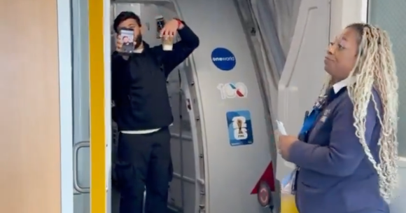 Arman Tsaru-karen caught arguing with flight attendant in leaked video