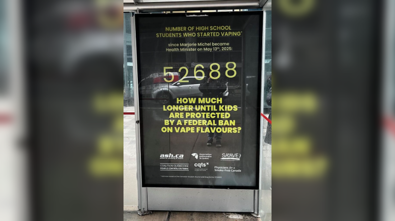 Ottawa bus ad demands action on youth vaping