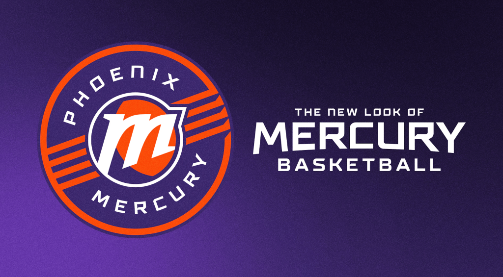 The new logo for the Phoenix Mercury.