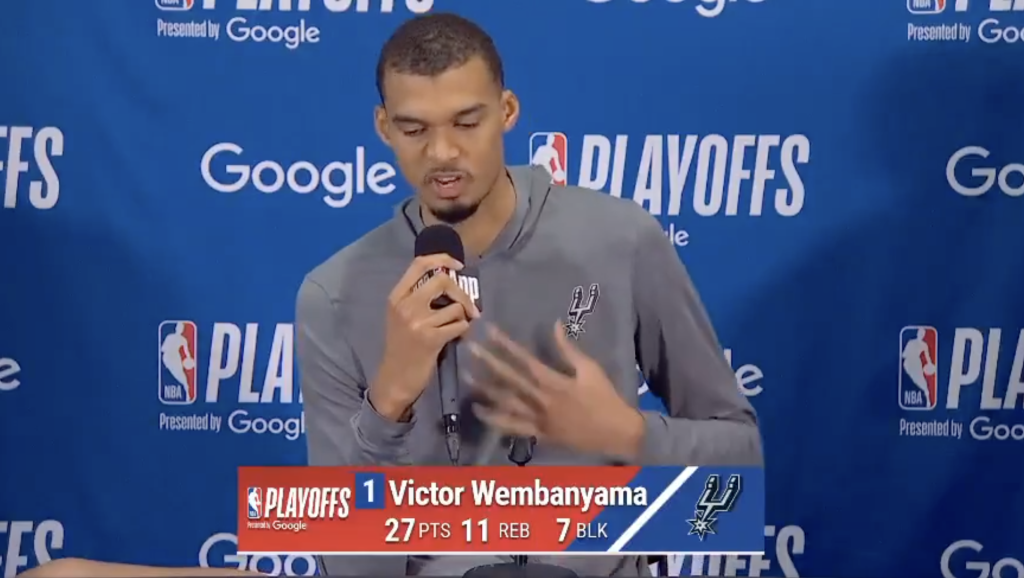 NBA mutes Victor Wembanyama's microphone during presser