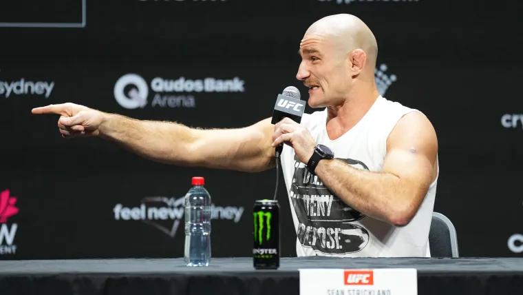 Sean Strickland takes UFC 328 feud with champion Khamzat Chimaev to next level with threat image