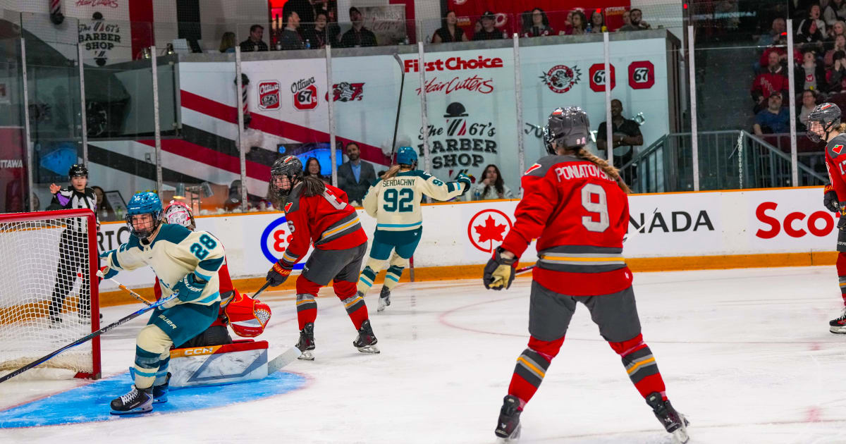 SERDACHNY SCORES TWICE AS SEATTLE TOPS OTTAWA 5-3 TO STAY IN PLAYOFF HUNT | PWHL