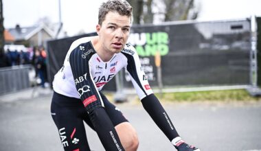 Belgian Florian Vermeersch of UAE Team Emirates-XRG pictured after the 'E3 Saxo Bank Classic' one day cycling race, 208,8km from and to Harelbeke, on Friday 27 March 2026. BELGA PHOTO JASPER JACOBS (Photo by JASPER JACOBS / BELGA MAG / Belga via AFP)