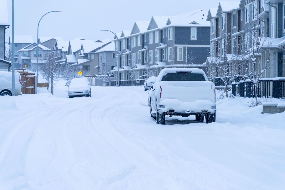 Calgary winter roads