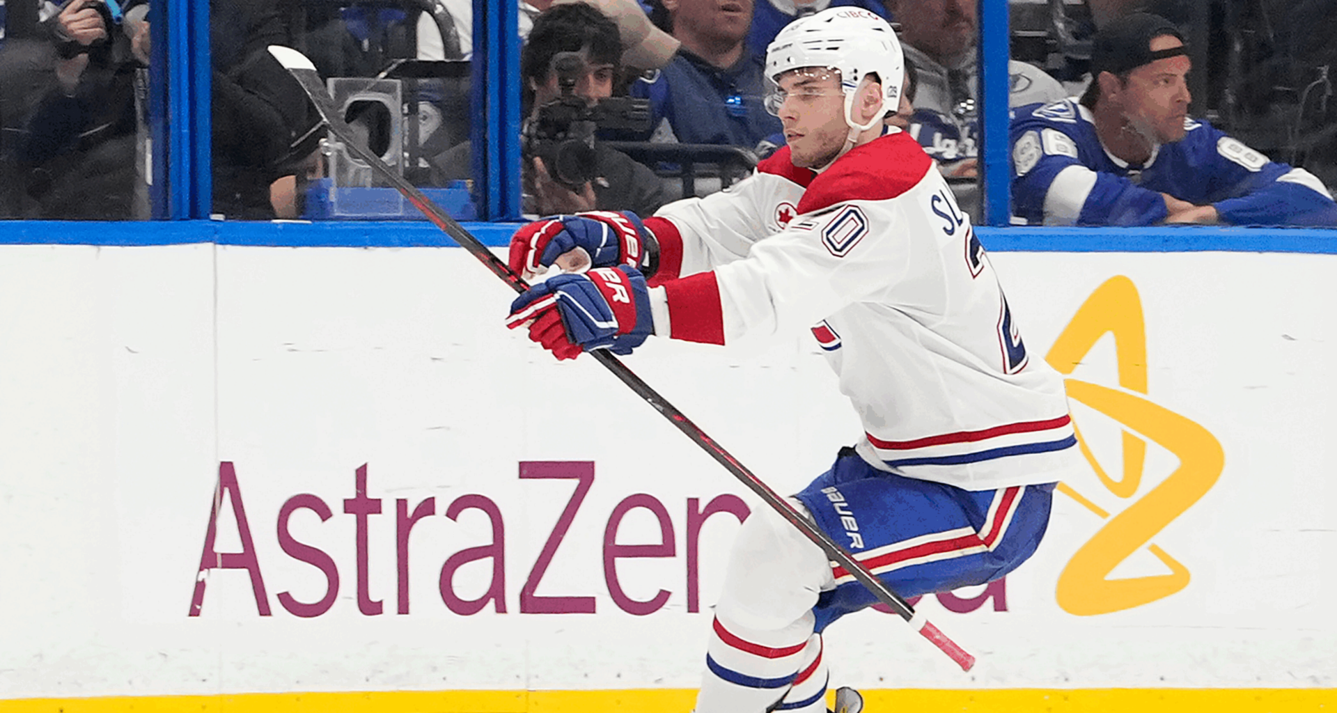Canadiens-Lightning Game 2: Hutson levels it on a late 1st period power play