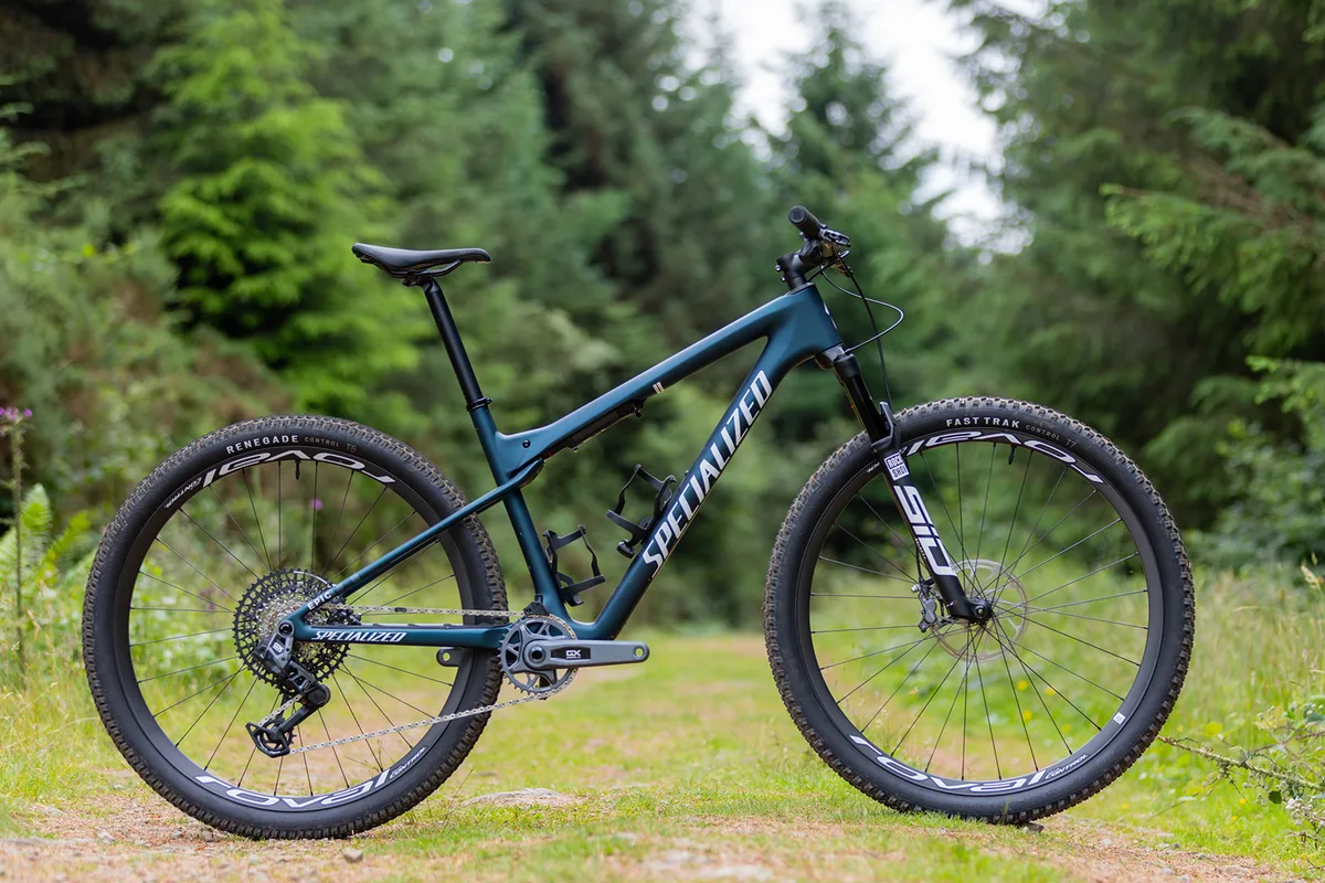 Pack shot of the Specialized Epic WC mountain bike