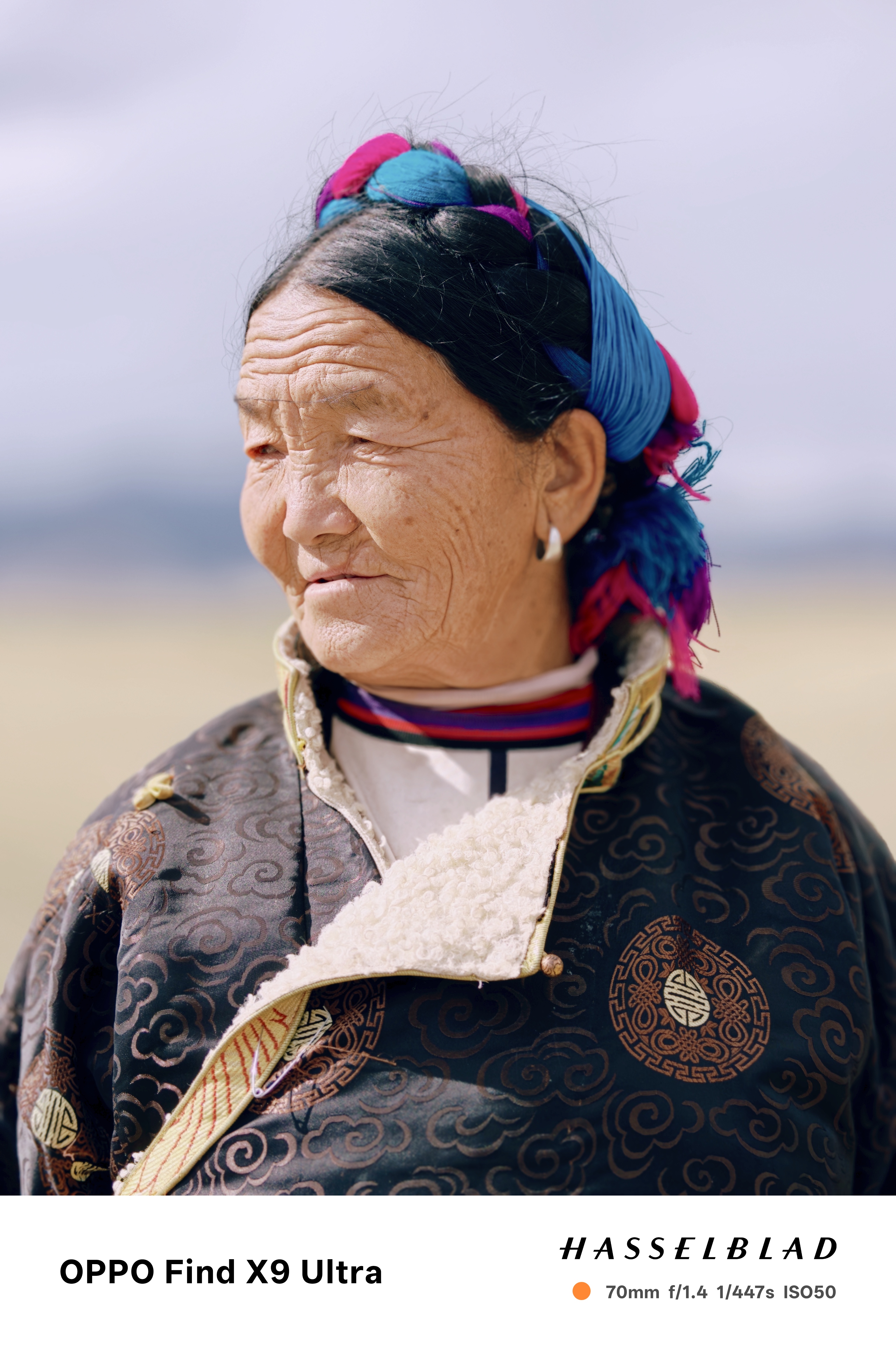 A Tibetan woman in traditional clothing