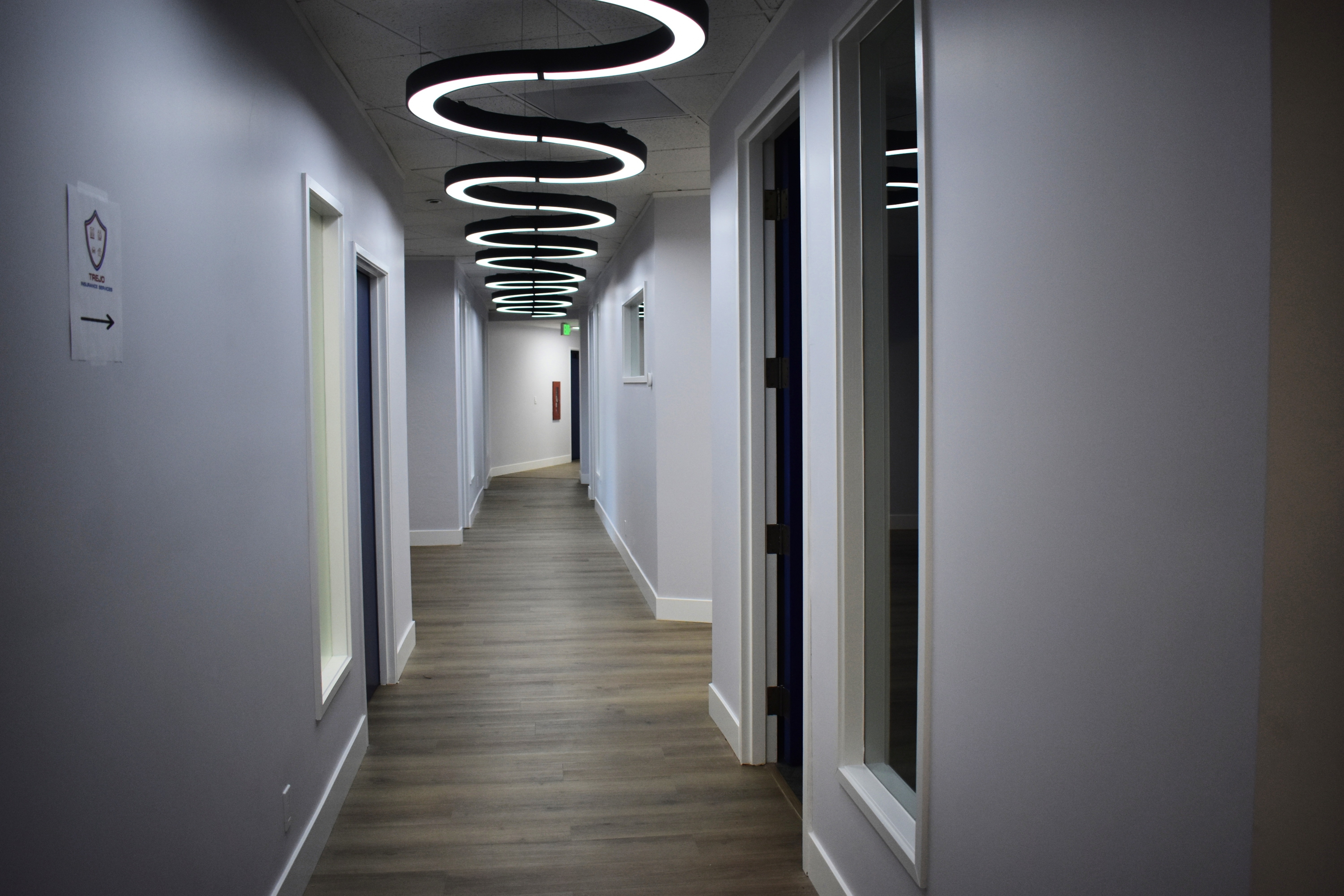 Recently finished offices on the second floor of the Business...