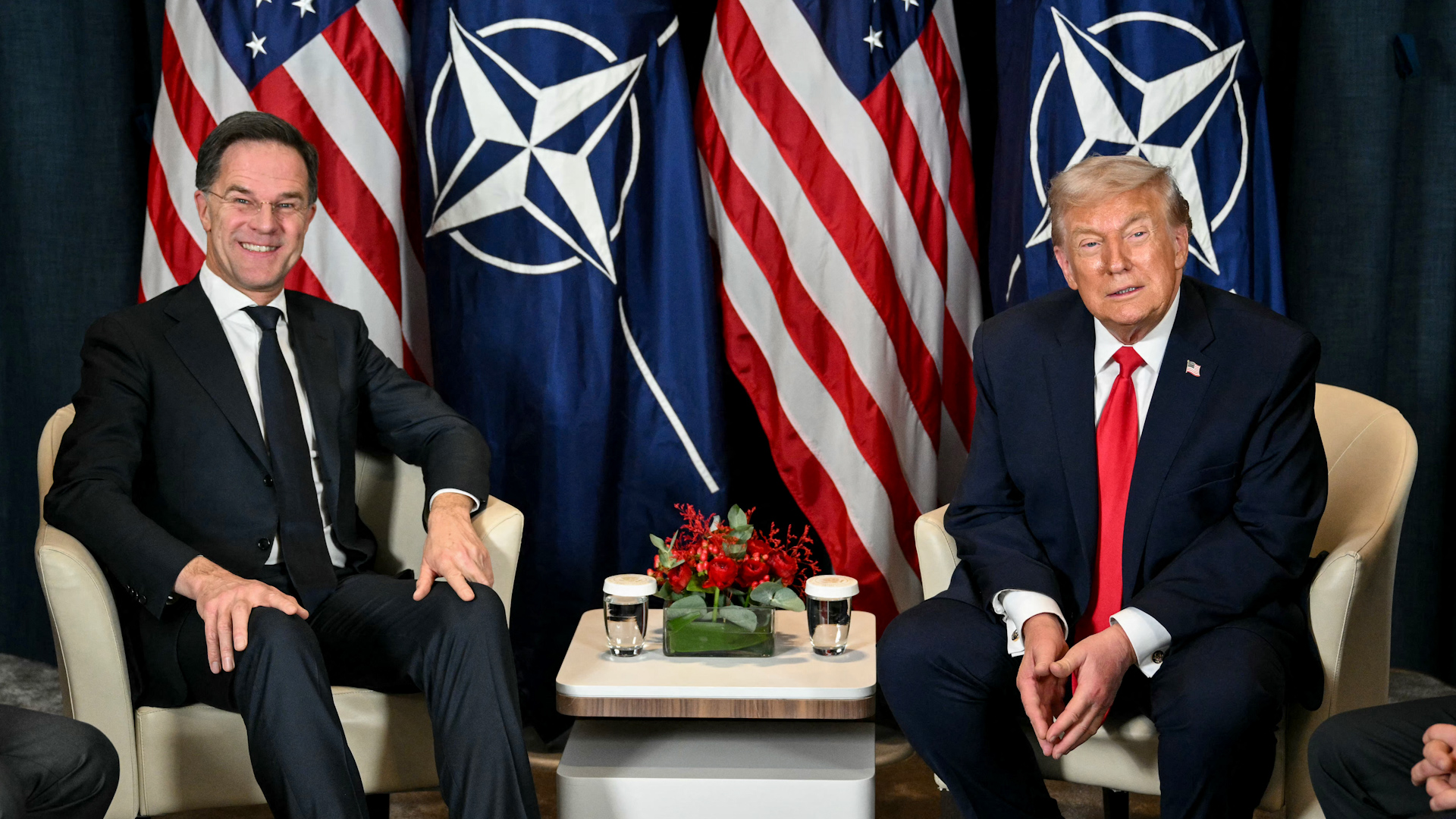 Click to play video: 'NATO chief asked if he still calls Trump ‘daddy’ amid U.S. strain with alliance'