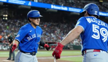 Toronto Blue Jays ride eight-run first inning to win over Arizona Diamondbacks, snapping four-game skid