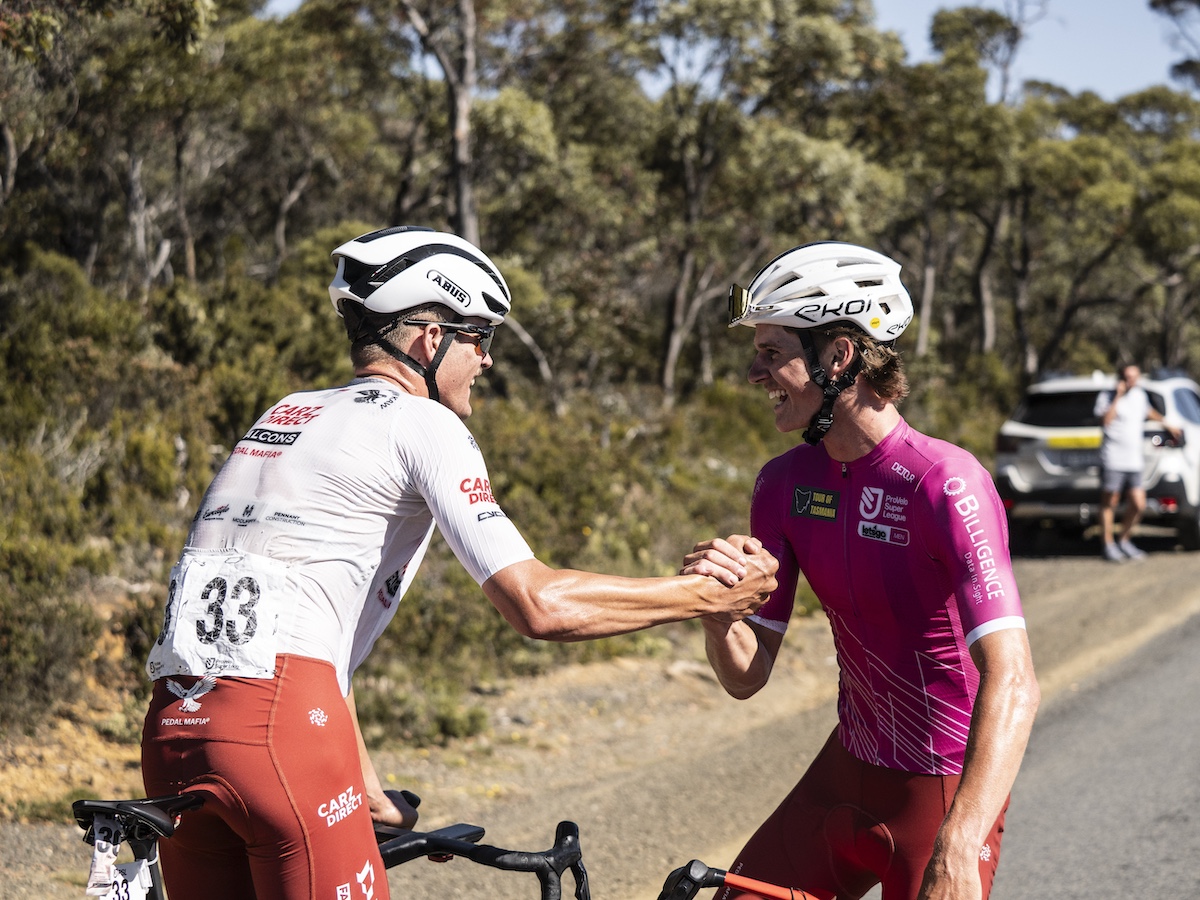 Connor Wright (Falcons Pedal Mafia) wins stage 3 of the Tour of Tasmania, round 2 of the ProVelo Super League 2026