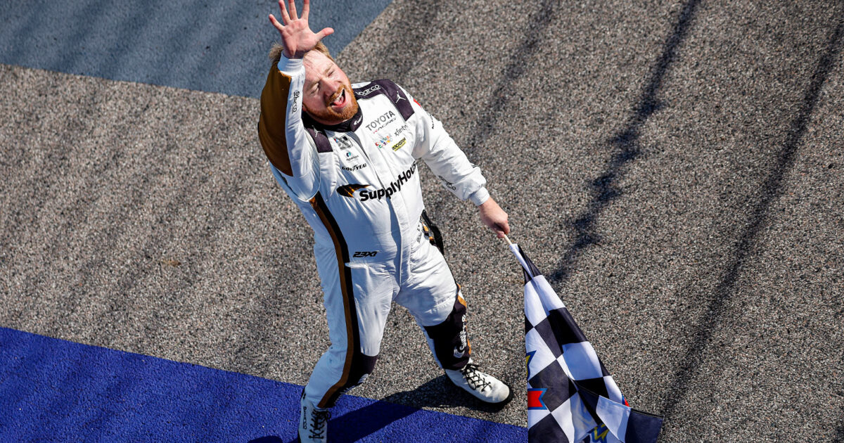 Tyler Reddick Races to Overtime Win in Kansas