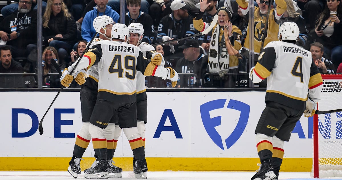 Shea Theodore's overtime goal lifts Golden Knights to win over Mammoth; series tied at 2-2