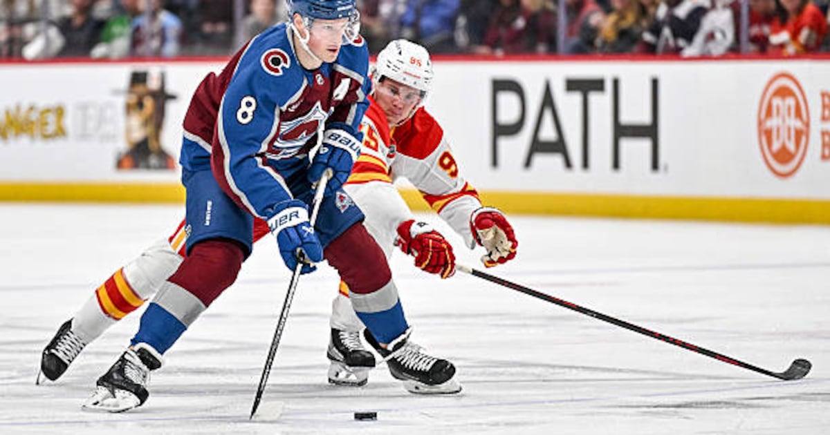 Makar enjoys three-point game against Flames in return to Avalanche lineup