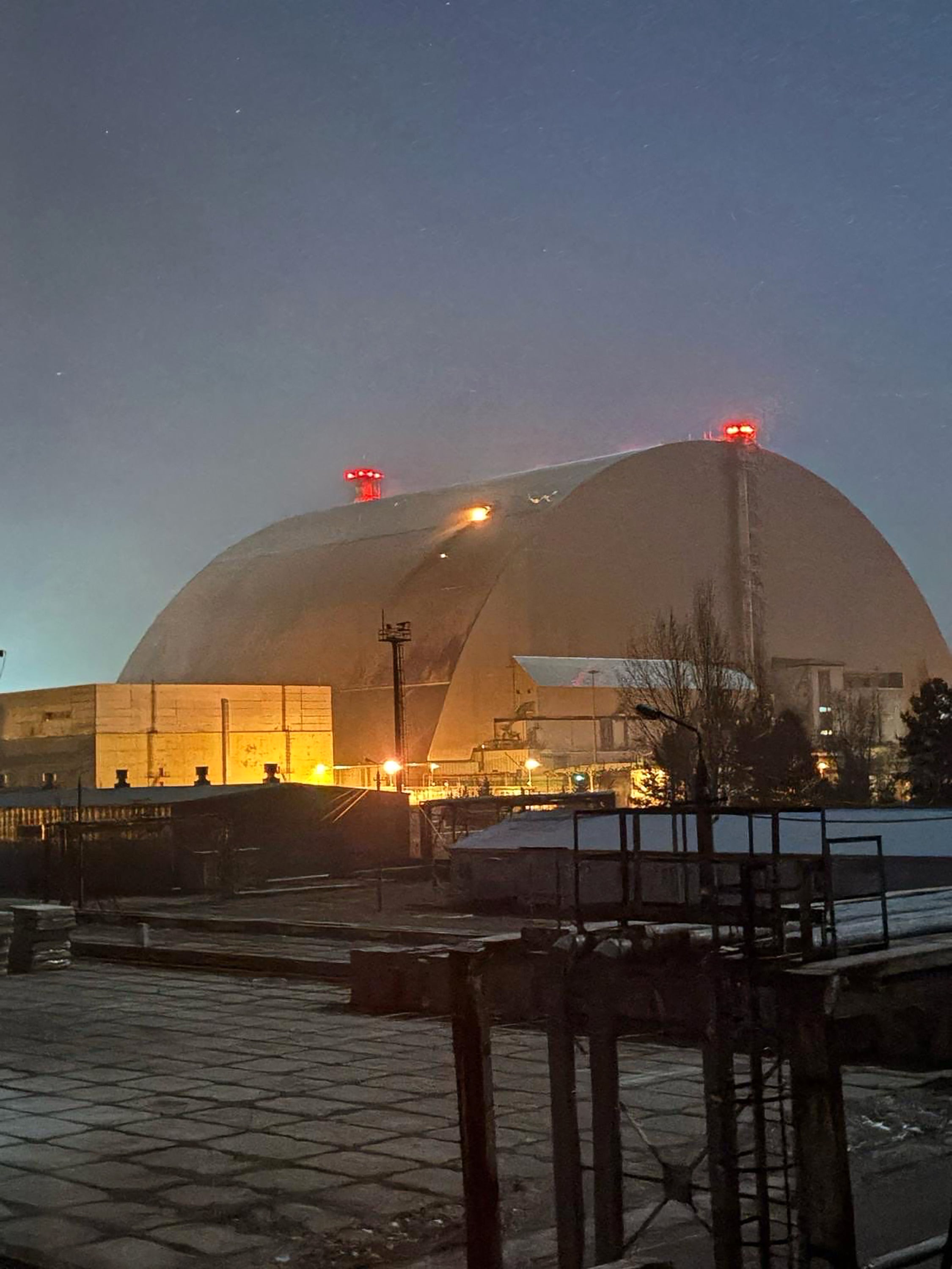 The outer shell of Chernobyl’s reactor number 4 was struck by a Russian drone last year