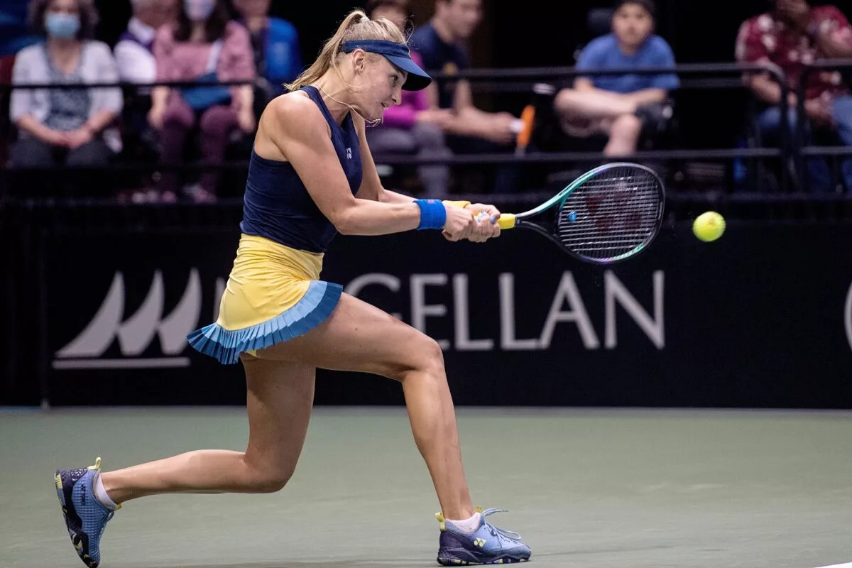 Dayana Yastremska in action ahead of the Australian Open.