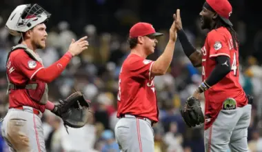 Reds separating from MLB clubs in close games image