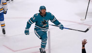 Checking in on Kiefer Sherwood ahead of his first game vs. Canucks since trade to San Jose