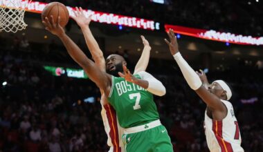 Celtics score 53 points in first quarter at Miami, setting club record for opening period