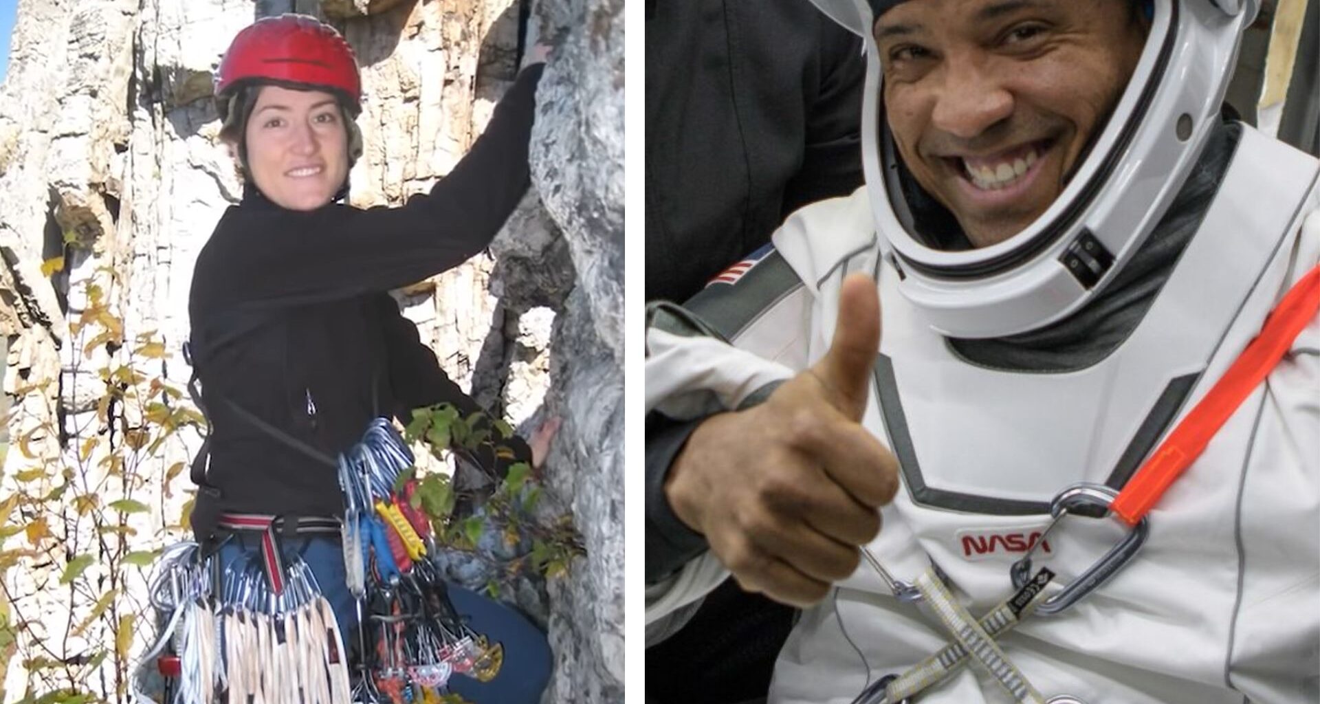 Artemis II astronaut Christina Koch is a climber (and other rock climbing links to outer space)