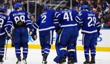 Maple Leafs lose Stolarz, Carlo, Joshua to injury vs. Capitals