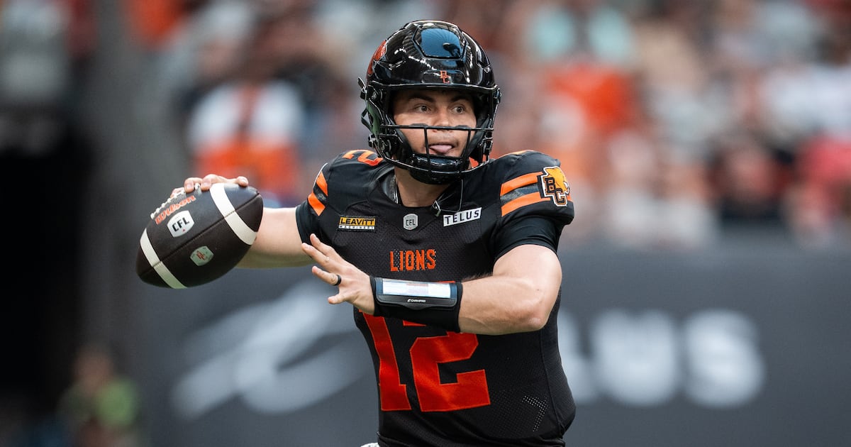 Quarterback Nathan Rourke chasing sustained CFL success with B.C. Lions