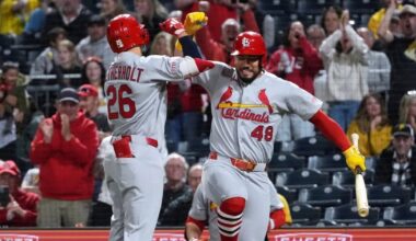Cardinals get consecutive HRs, 2-run double in 9th and top Pirates after being no-hit into 7th