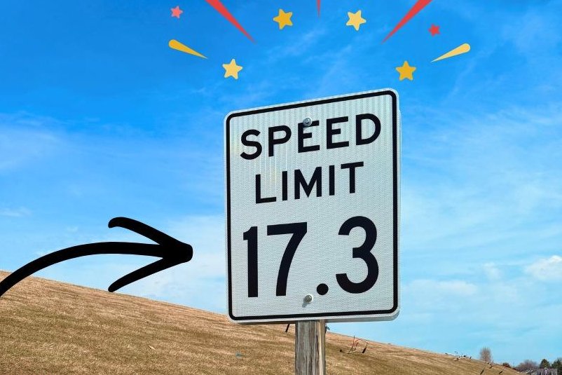 Look: Wisconsin recycling center posts 17.3 mph speed limit sign