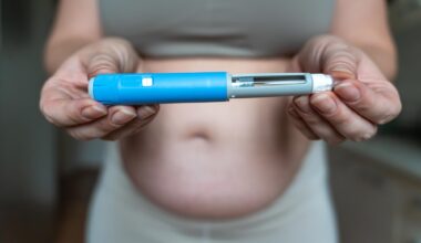 Woman Holding GLP-1 Injection Pen Ozempic