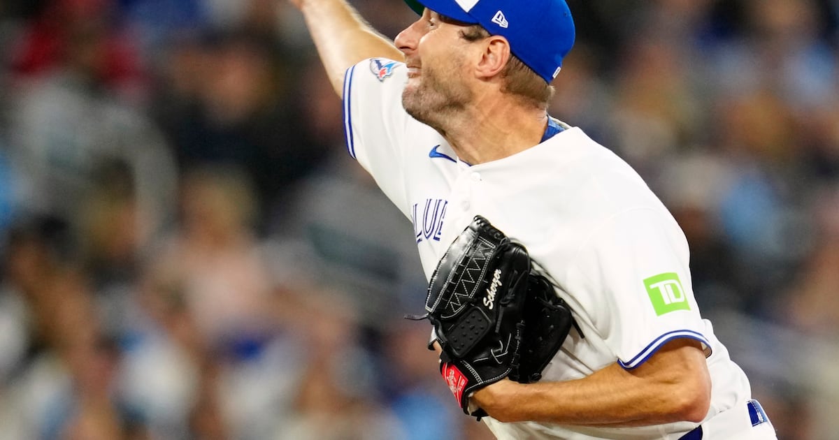 Toronto Blue Jays’ Max Scherzer exits start against Dodgers after two innings