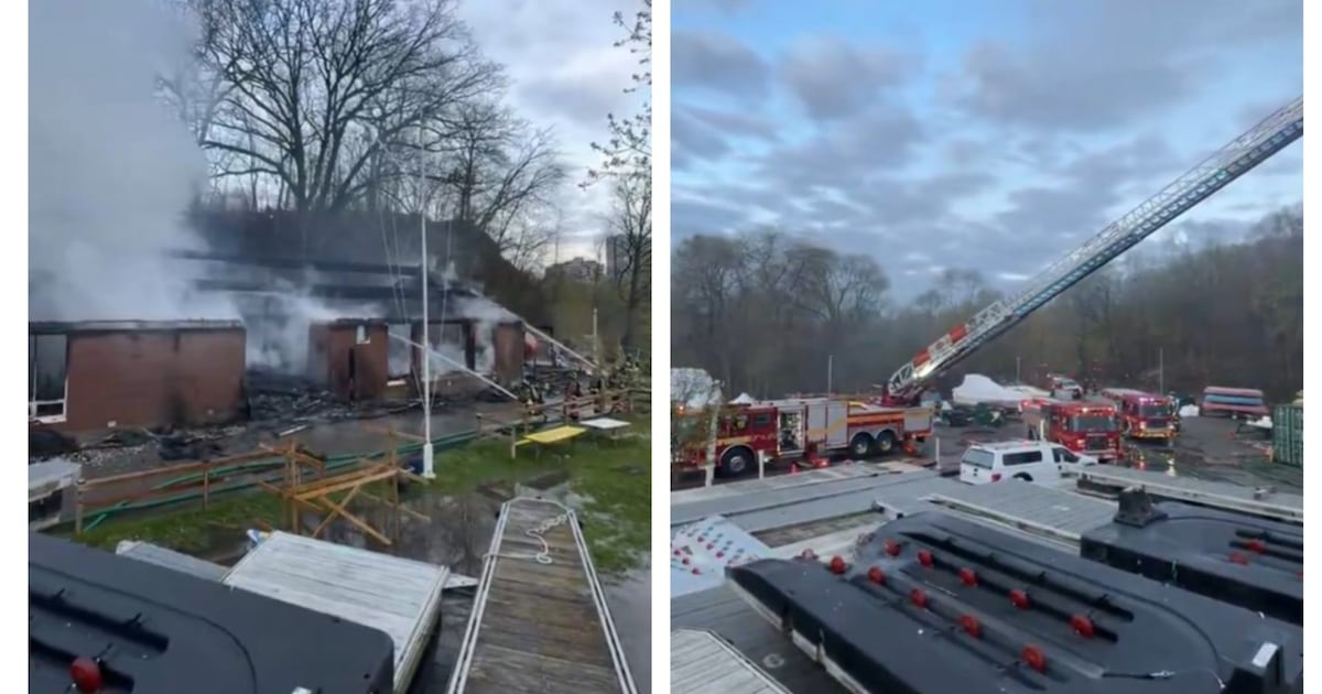 Toronto Humber Yacht Club fire a three-alarm blaze