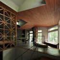 © Koichi Torimura YMK House / Takeshi Hirobe Architects - Interior Photography, Kitchen, Wood, Lighting, Beam