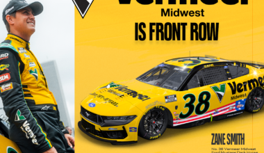 Vermeer Midwest Returns with Front Row Motorsports and Zane Smith for NASCAR Cup Series Return to Chicagoland Speedway
