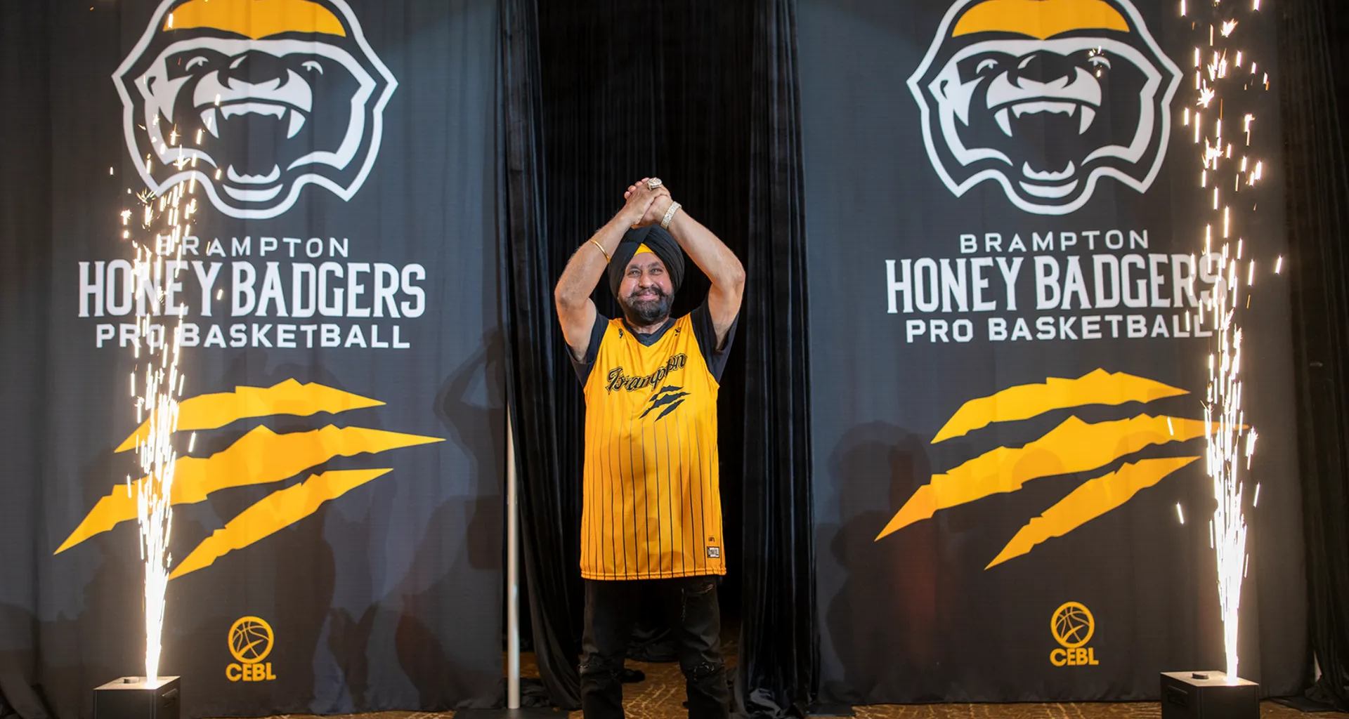 Basketball Legend Superfan Nav Bhatia Partners With The Brampton Honey Badgers as Community Ambassador