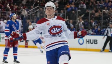Caufield reaches 49 goals, Montreal Canadiens win their seventh in a row by beating New York Rangers