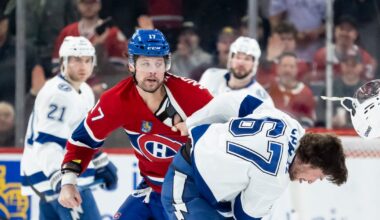 Slafkovsky, Anderson among those absent from Montreal Canadiens morning skate