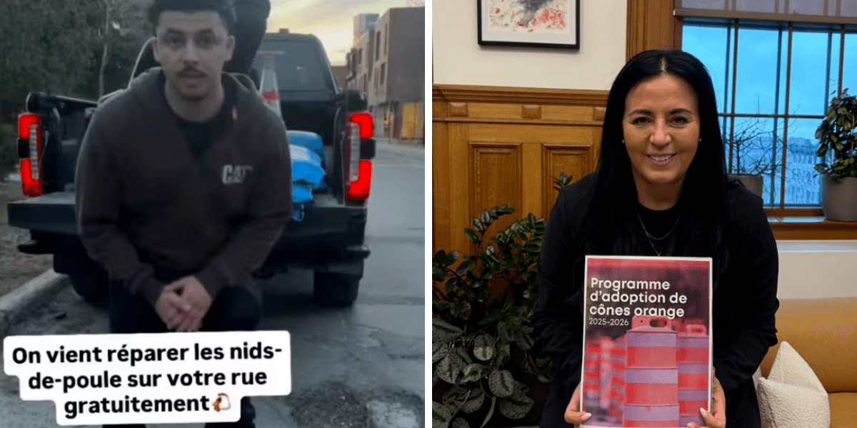 A Montreal man is filling in potholes for free but the mayor wants him to stop