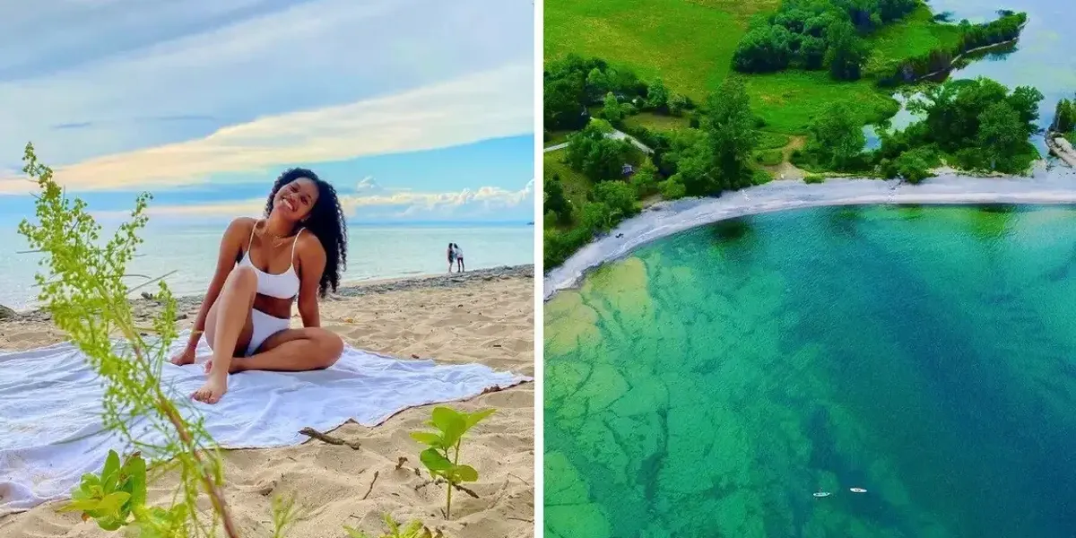 This park with a 1-km ribbon of white sand and crystal blue waters is a road trip from Montreal