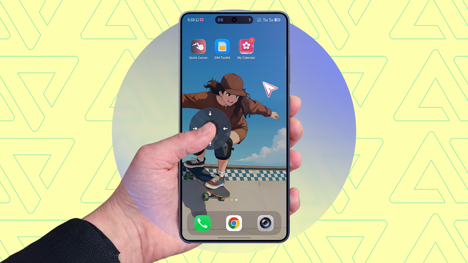 I'm finally using my giant phone with one thumb, and it feels like magic