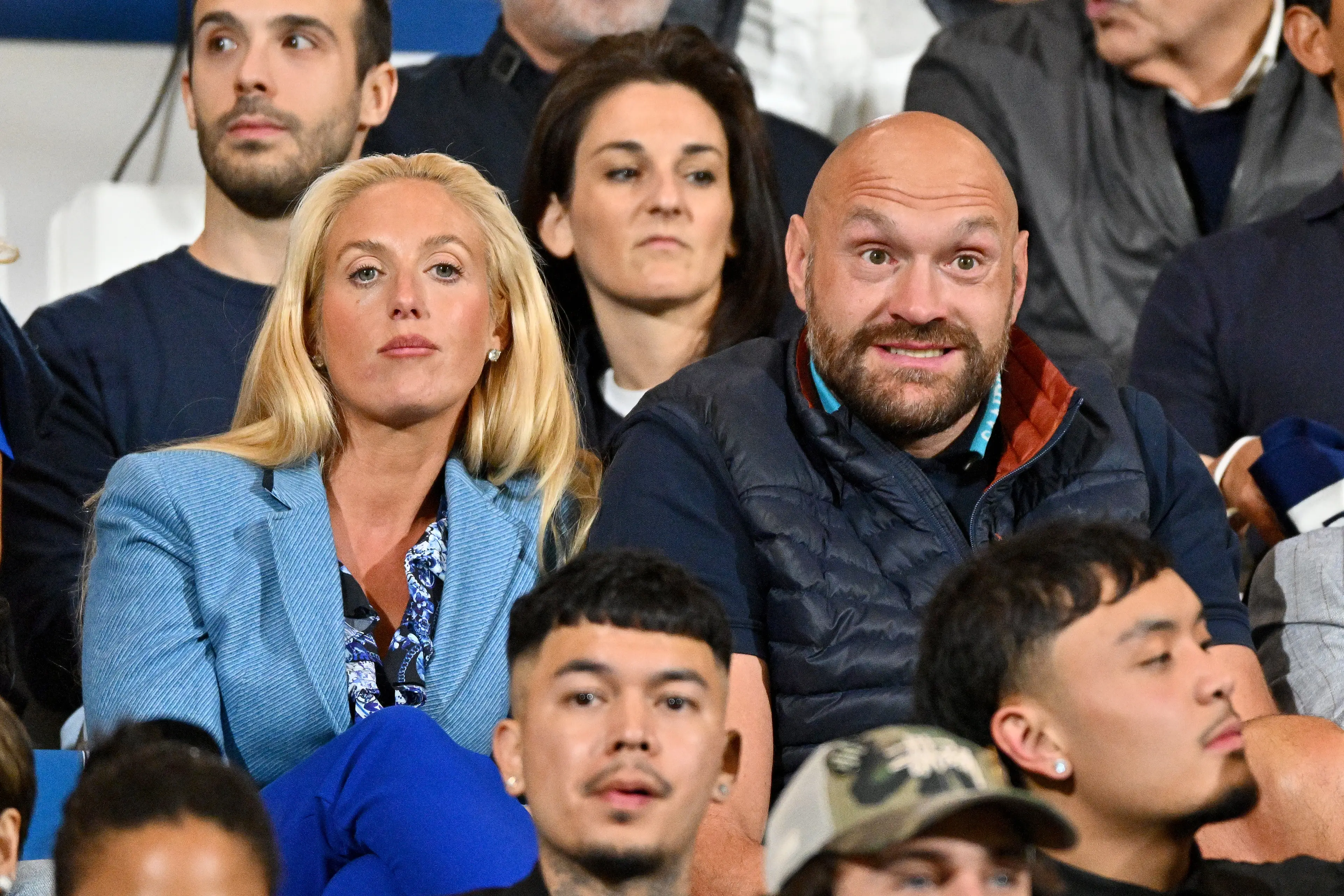 Tyson and Paris Fury at a Seria A match last year. 