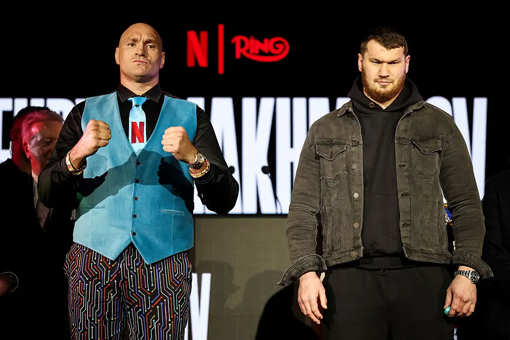 Tyson Fury takes on Arslanbek Makhmudov on April 11 (Credit:Getty)