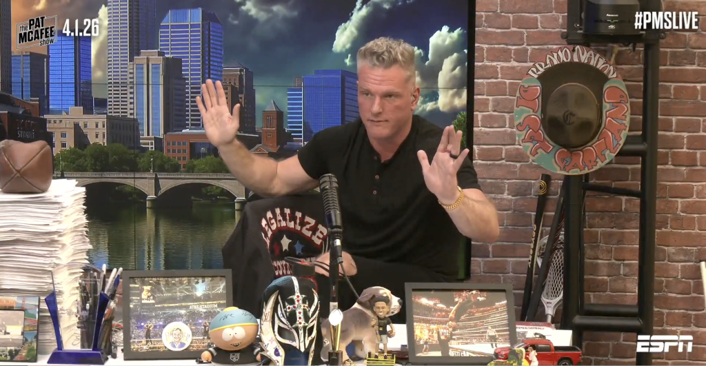 Pat McAfee keeps getting rejected by the Masters