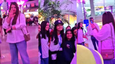 Aishwarya Rai Bachchan picks Aaradhya from airport after a school tour, turns photographer for her, netizens call her 'best mom' - WATCH VIDEO