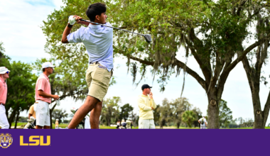 No. 8 Men’s Golf Sits at T10 After Day One of SEC Championship – LSU