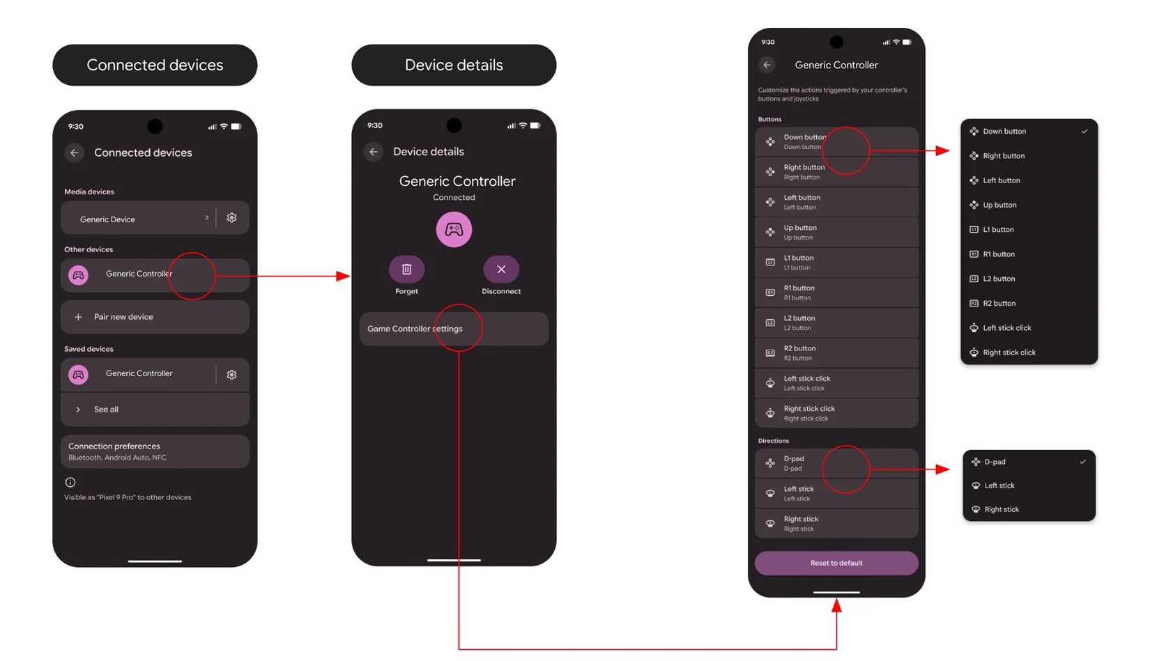 Controller remapping in Android 17