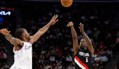 Holiday scores 30, Avdija adds 28 to help Trail Blazers beat Clippers 114-104